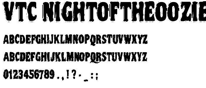 VTC NightOfTheOozieDeadCaps font